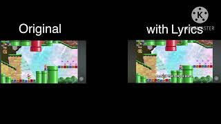 Piranha Plants on Parade Lyrics vs Original (Listen on the left or right speaker)