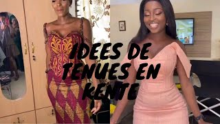 IDEES DE TENUES  DE FIANCAILLES EN KENTE