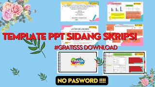 Template PPT (PowerPoint) untuk Sidang Skripsi yang Aesthetic Free Download Template PPT