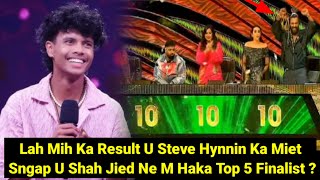 La Mih Ka Result U Steve Hynnin Ka Met Sngap Katno U Ïoh Score U Shah Jied Ne Em Haka Top 5 Finalist