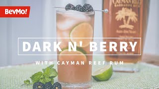 Dark N' Berry Cocktail with Cayman Reef