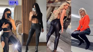 Top 5 How To Style Leather Leggings Quick Guide | Shiny Leggings Outfits For Any Event