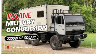 INSANE Off Grid Stewart & Stevenson MTV Military Conversion