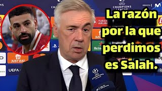 La declaración de Carlo Ancelotti y su llanto por Salah en el partido Liverpool-Real Madrid