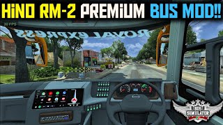 Hino RM2 Premium Bus Mod Free Download Bussid || New Bus Mod Bussid | Bangladesh map obb bussid v4.0