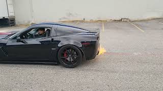 Corvette C6 Z06 Twin Turbo | 1500HP | Revving spitting fire