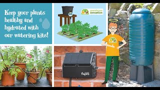 Click & Drip Watering Kits for Water Butts, Outdoor Taps and Grow Bags