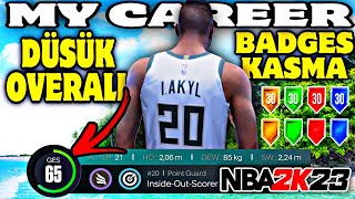 (Türkce) #nba2k23  DÜSÜK (65) OVERALl, BU TAKTIKLER ILE VC OLMADIGI HALDE BADGE KASABILECEKSIN ! 😍