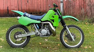 86 Kawasaki KX500 2 Stroke Beast - FMF Gnarly Raw Sound!