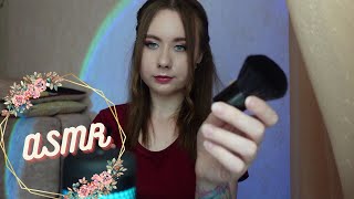 Asmr: Visual triggers. Facial massage with brushes \ Визуальные триггеры. Массаж лица кисточками