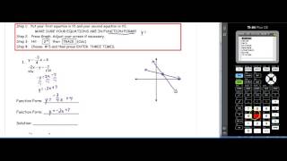 U6D5 Solving by graphing calc