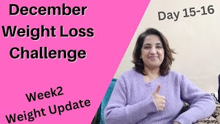 December Weight Loss Challenge Day 15-16 | 1400 Calories Diet Plan | Healthy Weight Loss Journey😊