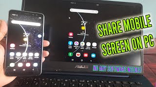 How to Cast/Share Mobile Phone to a Windows PC.