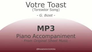 Votre toast (Toreador Song) Piano Accompaniment