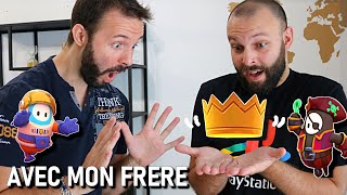 1 HEURE D'ASTUCES ET TRYHARD SUR FALL GUYS ENTRE FRERES