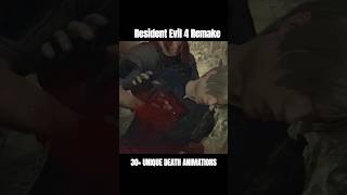 it's crazy how much they put into death animations of leon. #residentevil4remake #residentevil4