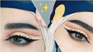 ميك آب كت كريس مع آيلاينر سحب وتوسيع العين بخطوات سهلة 🌼للمناسبات💫Cat Chris makeup