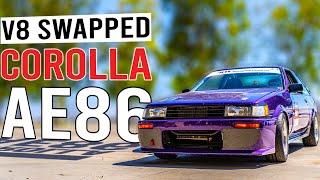 V8-Swapped Toyota Corolla AE86 is INSANE on Track