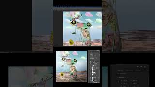 Timelapse of digital artwork 'Jar or Snakes' #photoshop #art