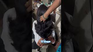 Easy u shape hair cut |#ushape #haircut #shorts