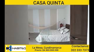 Venta de Casa Quinta en La Mesa Cundinamarca