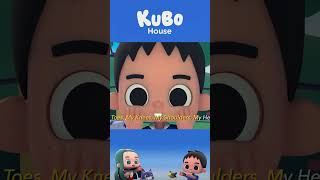 Point your TOES, KNEES, SHOULDERS, and Head! #shorts | Nursery Rhymes & Kid Songs (Kubo House)