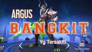 #1 Argus push rank tersakiti | mobile legends