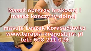 Masaż obręczy barkowej i masaż kończyny dolnej Leszek Karasadowicz – transmisja na żywo