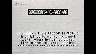 SIR802DP-T1-GE3-VB, a DFN8 (5X6) package N-channel MOS tube application field explanation