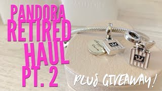 PANDORA Retired Haul Pt. 2 | Rue Lala | Black Friday Sales | Plus Giveaway