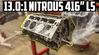 Building a Nitrous LS3 416 Stroker Short Block - 13.0:1 High Compression