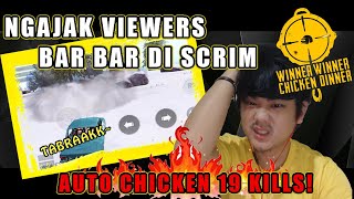 AJAK VIEWER LIVESTREAM SCRIM CUSTOM ROOM! CHICKEN 19 KILLS! - PUBG MOBILE INDONESIA