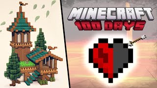 I Survived 100 Days With HALF A HEART in Minecraft - Hardcore