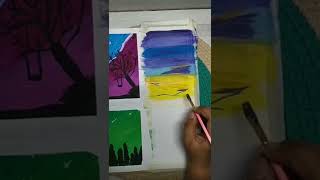 skies-3✨🌌 (sky painting)#painting #shorts #art#skypainting #artist #shortvideo #like#share#subscribe