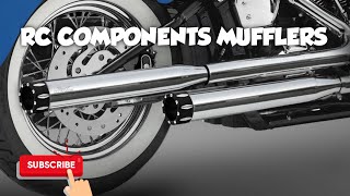 RC Components 3" Slip On Mufflers For 00-17 Harley Dyna Review and Sound