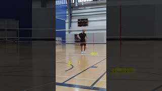 Illegal serve? Slice serve #badminton