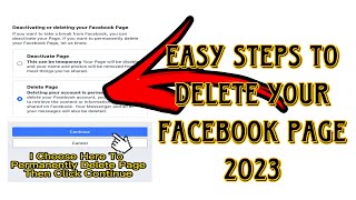 How To Delete Facebook Page | Latest 2023 #howtodeletefacebookpage