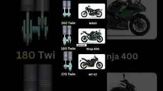 W800 vs ninja 400 vs MT-07 #shots