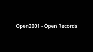 Open2001 - Open Records