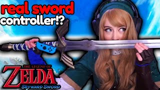 Playing Zelda: SKYWARD SWORD with the real MASTER SWORD got me ripped!?