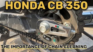 Unlock Peak Performance: Why Chain Cleaning  MUST for Your Honda CB 350! 🚴‍♂️✨ #cb350 #cb350rs #bike