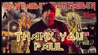 THANK YOU, PAUL - TRIBUTE To Paul Di'anno - #ironmaiden #pauldianno  #metal #legend #heavymetal