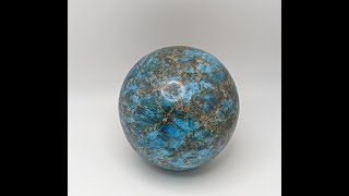 Blue Apatite w/ pyrite veining