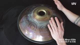 SWD Tongue Drum 18" - F Major 432Hz F A Bb C Eb F G A Bb