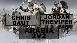 CHRIS Y DAUT VS THEVIPER Y JORDAN!! UNA BESTIA DEL AGE OF EMPIRES!!