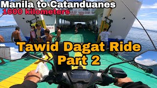 Part 2 Pangarap kong Tawid Dagat Travel Adventure | Manila to Catanduanes Full | Honda Click 125i