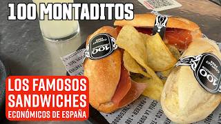 100 MONTADITOS 🥖🍖 🇪🇸: EL ÉXITO ESPAÑOL DE POCOS EUROS 💶