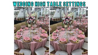 best ideas for indoor and outdoor wedding decorations-hightable setting