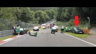 Nurburgring on board slow-motion live crash