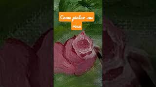 Como pintar una rosa con acrílico